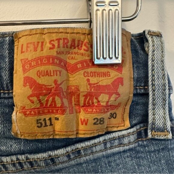 Levi’s 511 Women Straight Leg Jeans Medium Wash Size 28x30 Nomadcore Denim - Picture 10 of 12